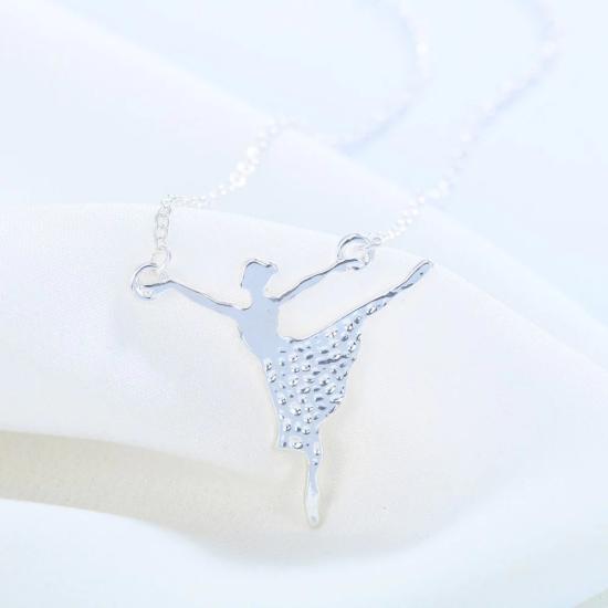 Ballerina Silver Necklace