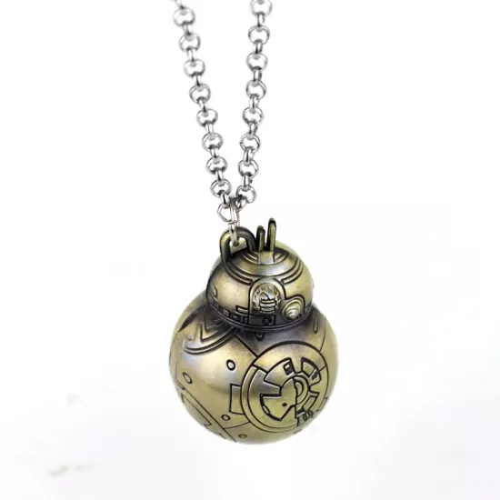 Starwars BB-8 Robot bronz necklace/