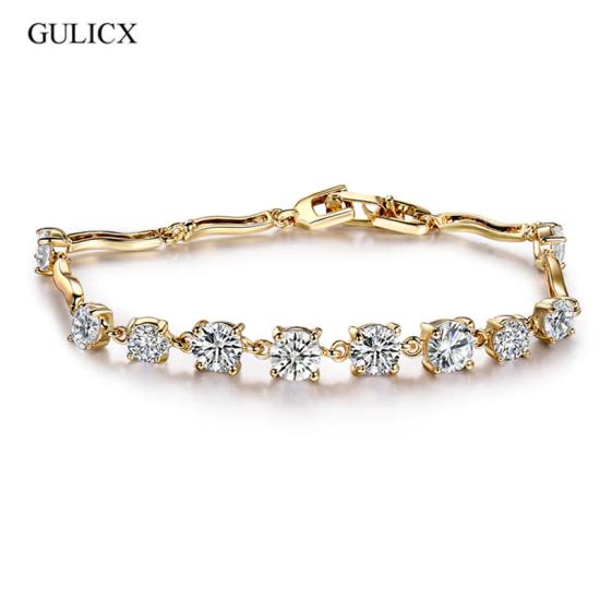 Elegant Bracelet with Zircon Stones/