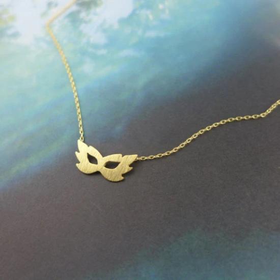 Mask Gold Necklace