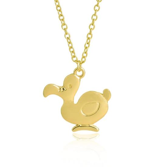 Baby Duck Dodo Gold Necklace Minimalist Necklace