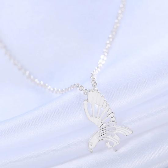 Hawk Silver Necklace Minimalist Necklace/