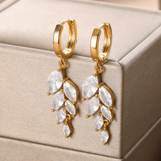 Leaf Hook Earrings Stud Earrings/