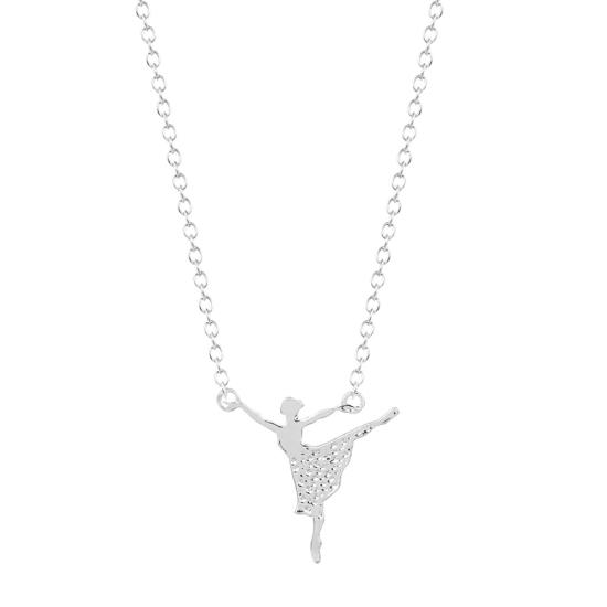 Ballerina Silver Necklace/