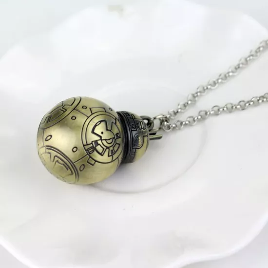 Starwars BB-8 Robot bronz necklace/