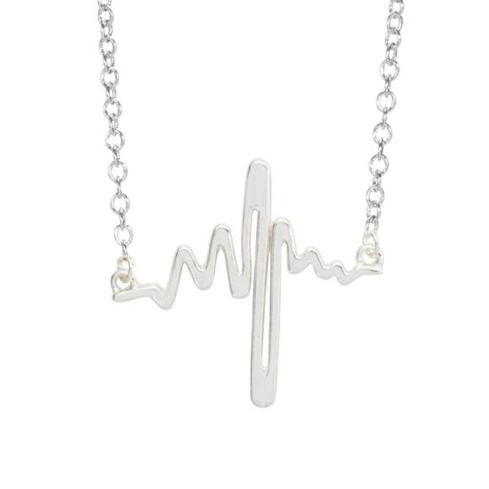 Heartbeat Necklace,silver