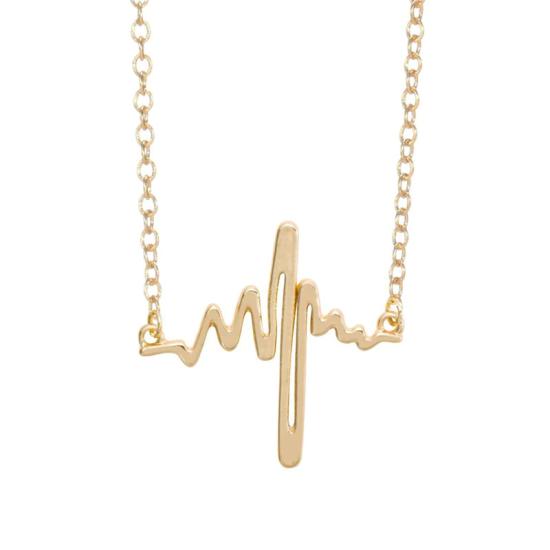 Heartbeat Necklace,gold/