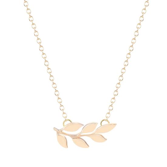 Olive Branch Gold Necklace/