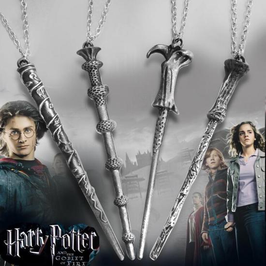 Harry Potter Dumbledore Voldemort Hermione Ron Antique Silver Necklace