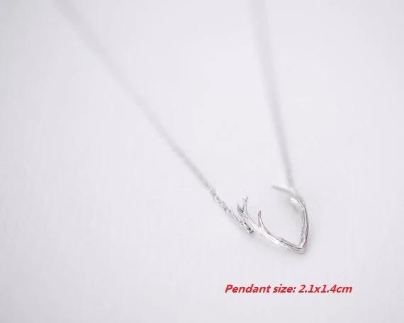 Horn Silver Necklace