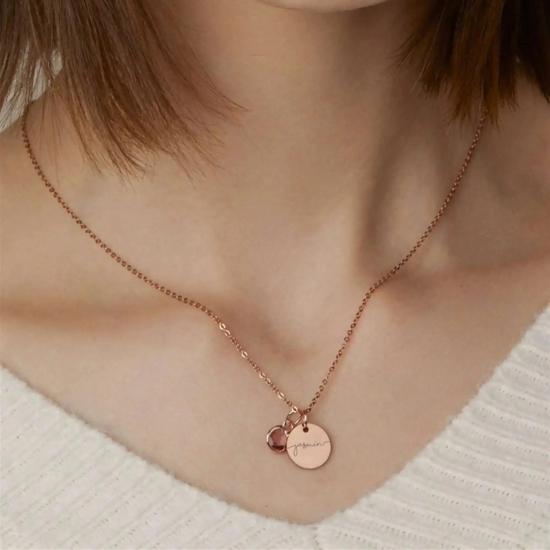 Personalized Birthstone Necklace for Women/