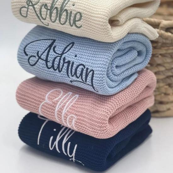 Personalized Baby Crib Blanket /