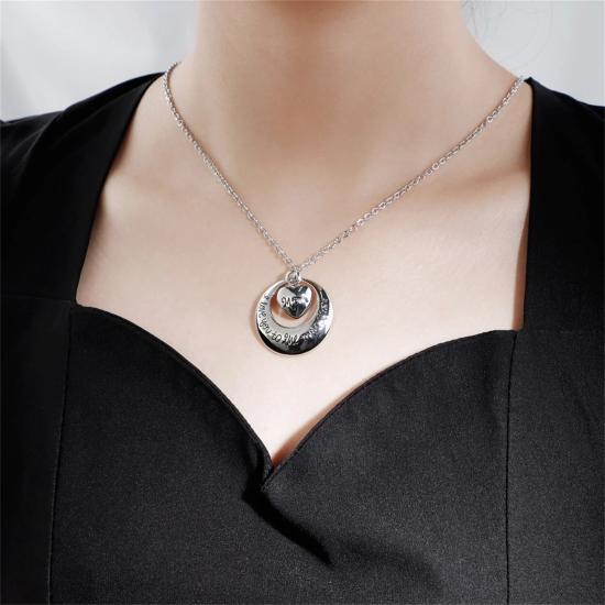 Moon Heart Corrosive Perfume Box Necklace