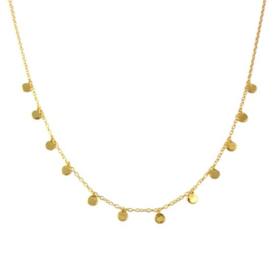 Dainty Small Coins Choker Necklace/