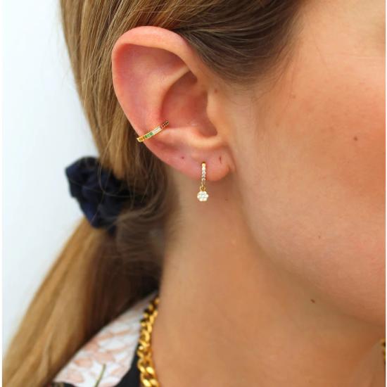 Dainty Crystal Hoop Earrings