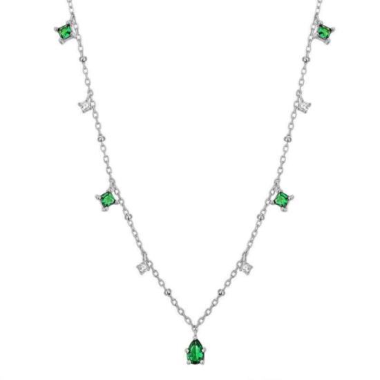 Green Cubic Zircon Choker Necklace