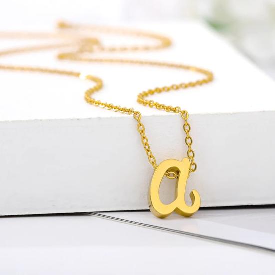 Cute Initial Letter Necklace