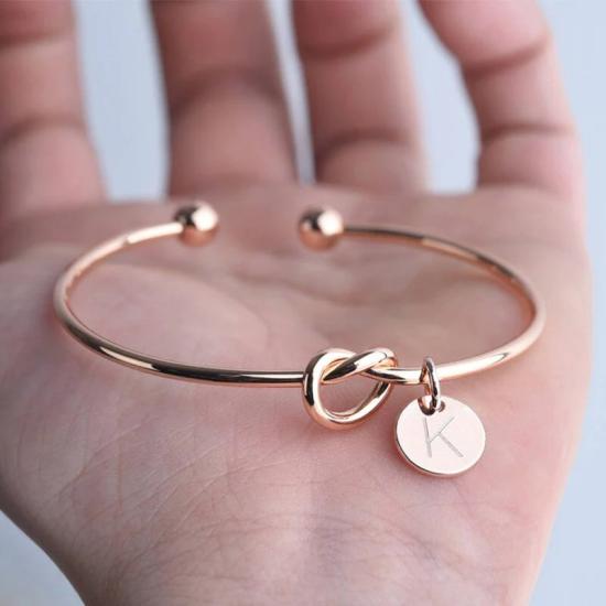 Personalized Initial Bracelet,Custom Initial Bracelet,Custom Bridesmaid Bangle