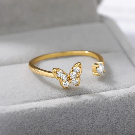 Butterfly Open Adjustable Jewelry Ring