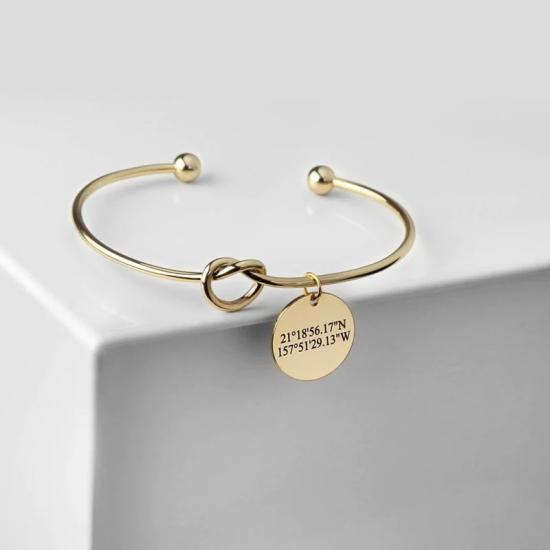 Personalized Coordinate Bracelet Gift For Her Graduation