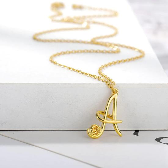 Initial Name Necklace for Women/