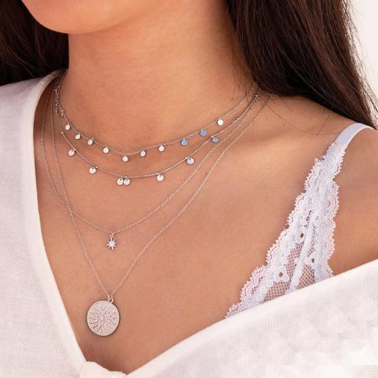 Dainty Small Coins Choker Necklace