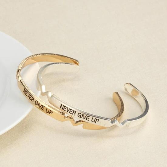 Never Give Up Cuff Bracelet/