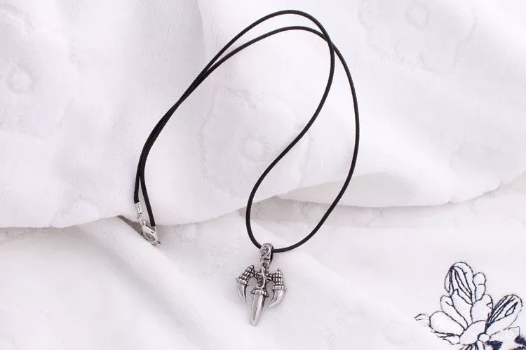 Silver Geometric Power Symbol Necklace