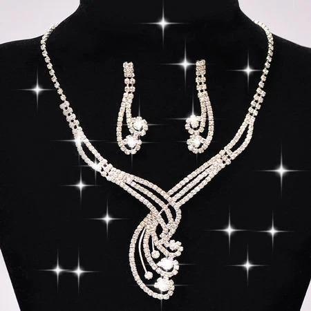 Crystal stone women’s jewelry set