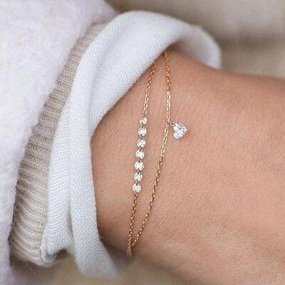 Tiny Heart Crystal Bracelet