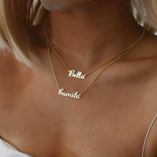 Custom Double Layer Name Necklace