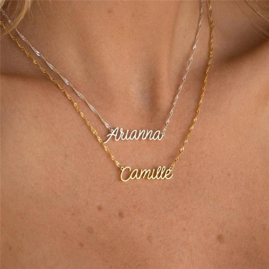 Customized Name Twist Chain Necklace