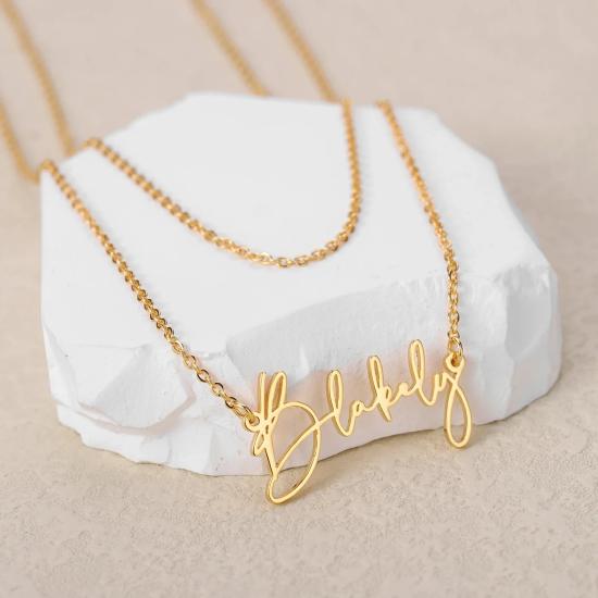 Custom Double Layer Name Necklace