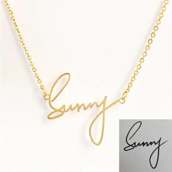 Customized Handwritten Name Signature Necklace/