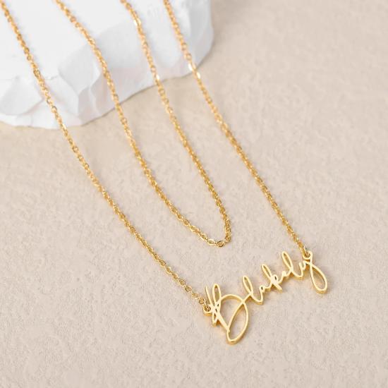 Custom Double Layer Name Necklace/