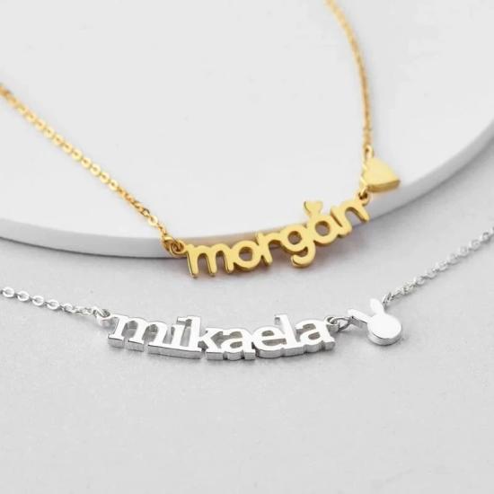 Customized Heart Name Necklace/