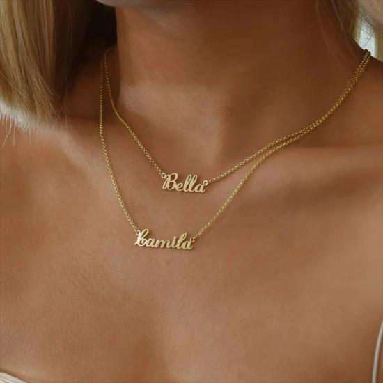 Custom Double Layer Name Necklace