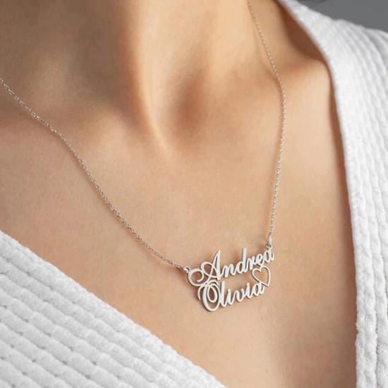 Personalized Double Layer Name Necklace