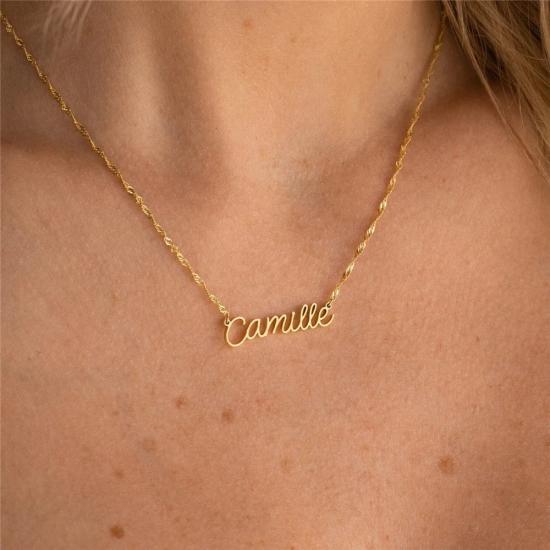 Customized Name Twist Chain Necklace