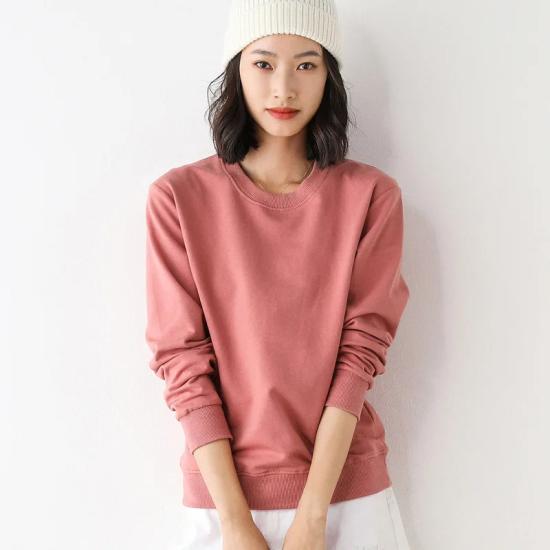 Pink Women Cotton Sweatshirt