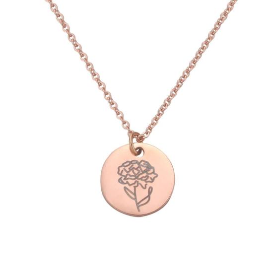 Custom Birthflower Necklace/