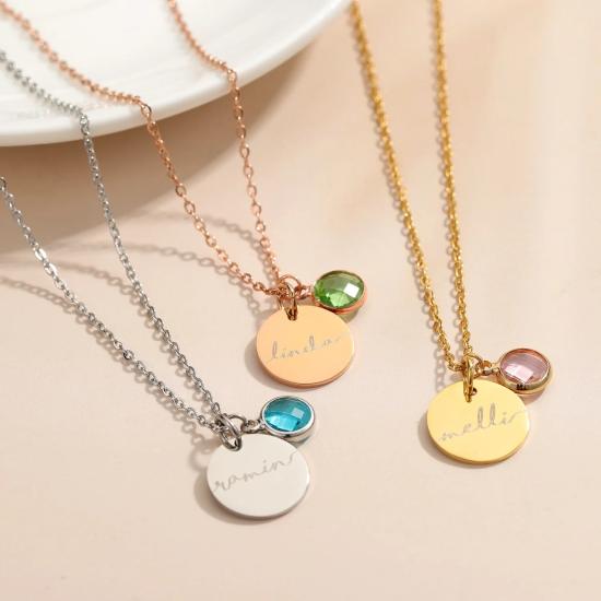 Birthstone Personalized Necklace for Women/