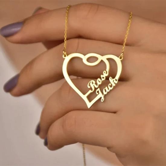 Personalized Heart Name Necklace/