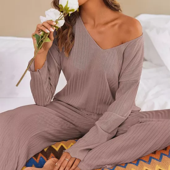 Gray Pink Pajamas Homewear Set