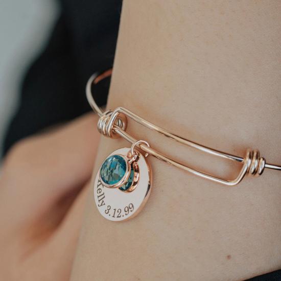 Personalized Birthstone Bracelet for Mom