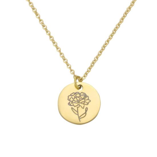 Custom Birthflower Necklace/