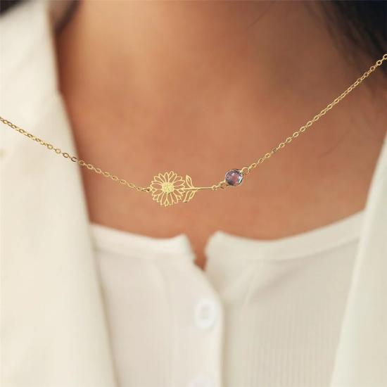 Dainty Birthstone Necklace,Bracelet/