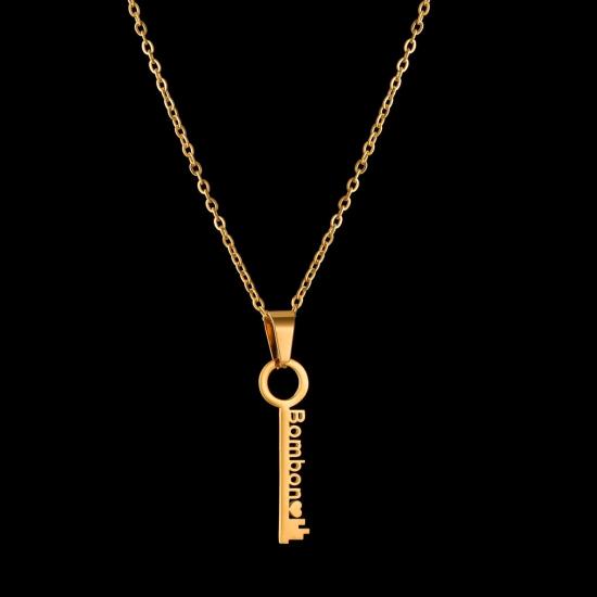 Customized Key Name Necklace