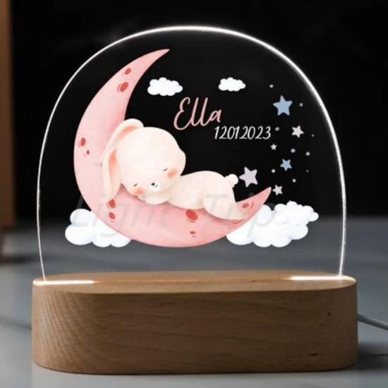 Personalized Baby Girl Name Night Lamp/