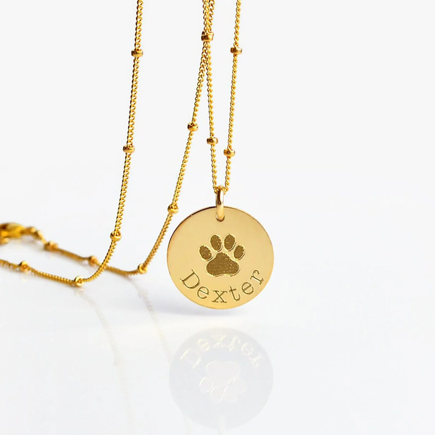 Cat%20Paw%20Print%20Necklace%20Personalized%20Gift/